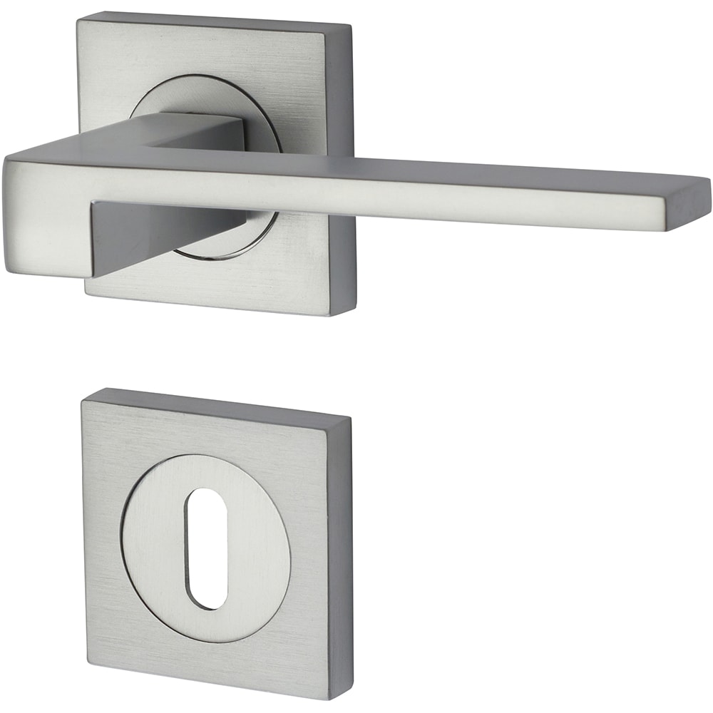Set manere cu rozete YALE Falcon, zinc, crom