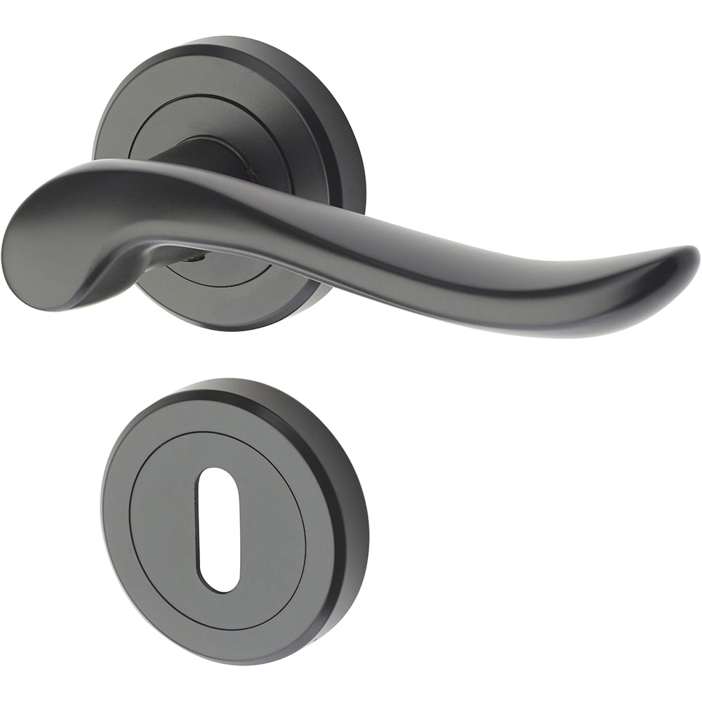 Set manere cu rozete YALE Eagle, zinc, negru