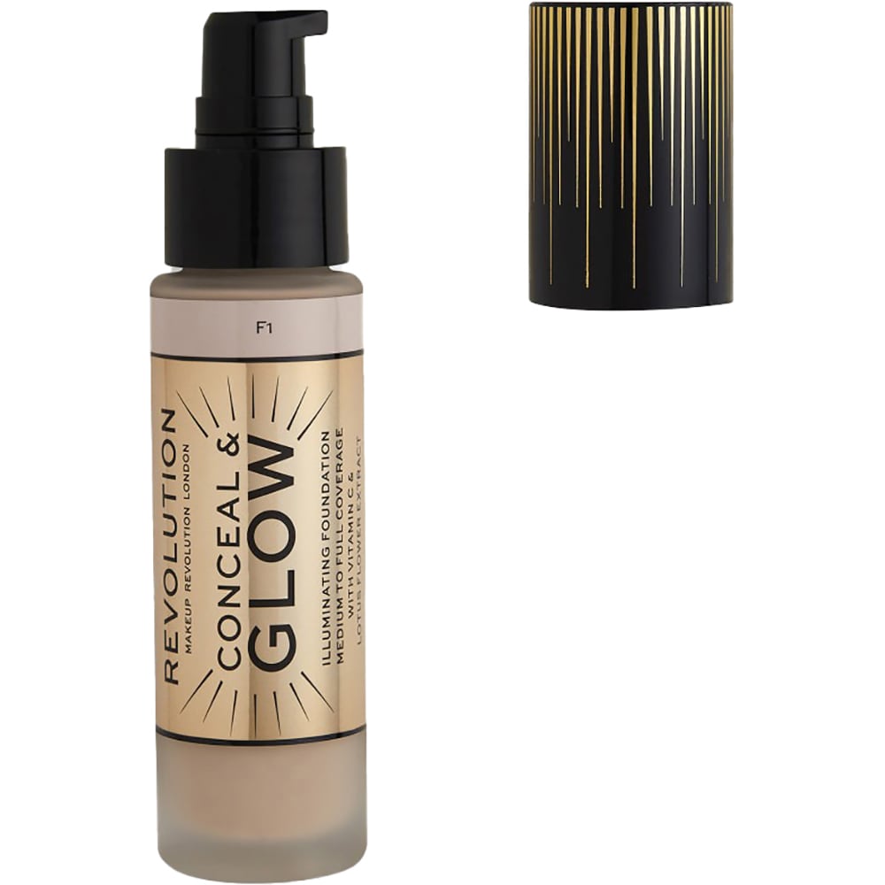 Fond de ten MAKEUP REVOLUTION Conceal & Glow, F1, 23ml
