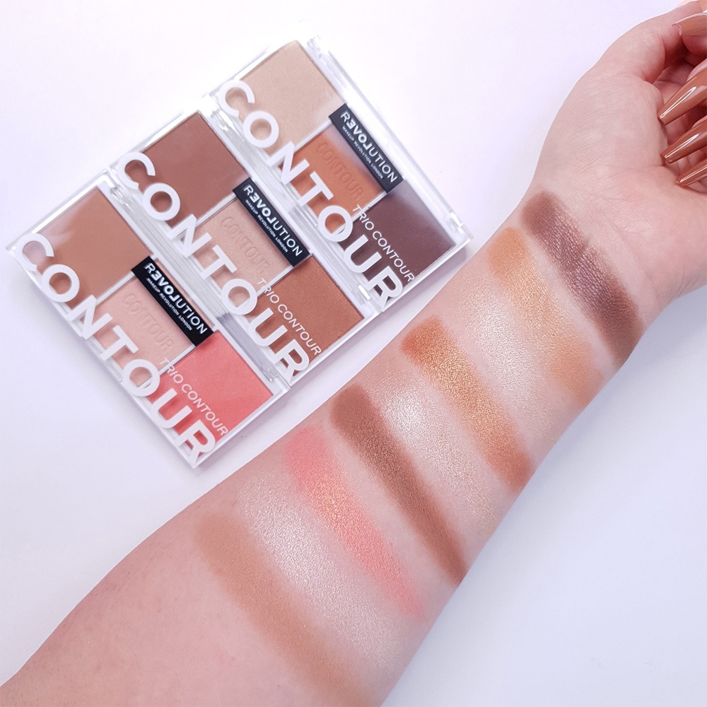 Paleta pentru contur MAKEUP REVOLUTION Relove Colour Play Trio Sugar, 6g