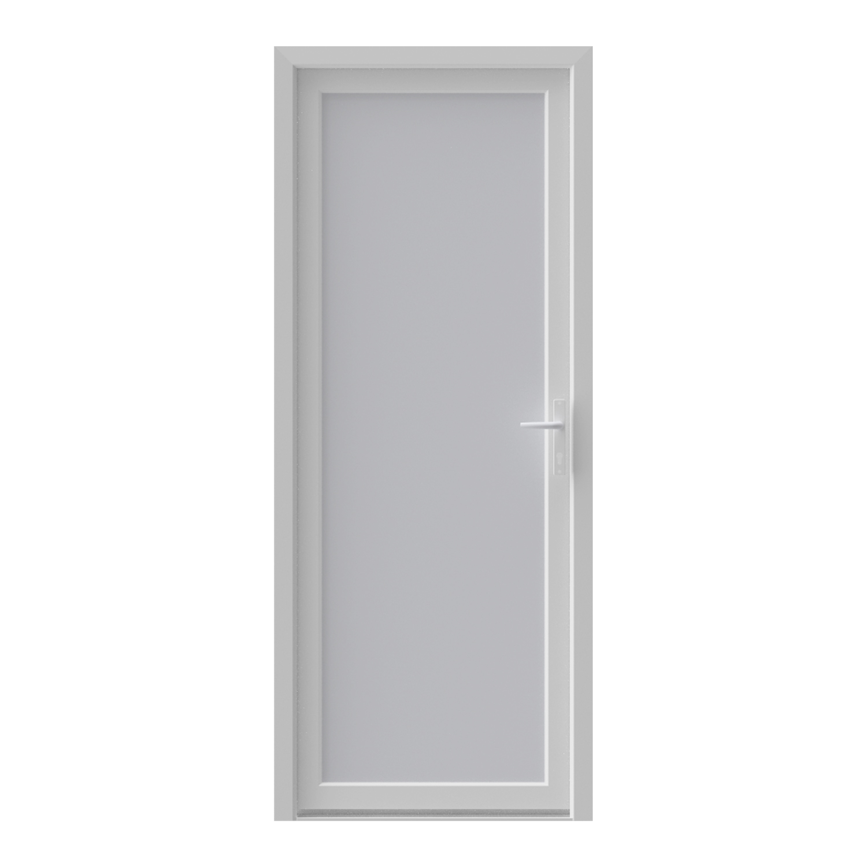 Usa de intrare, fara geam, stanga, PVC, 90 x 205 cm, alb