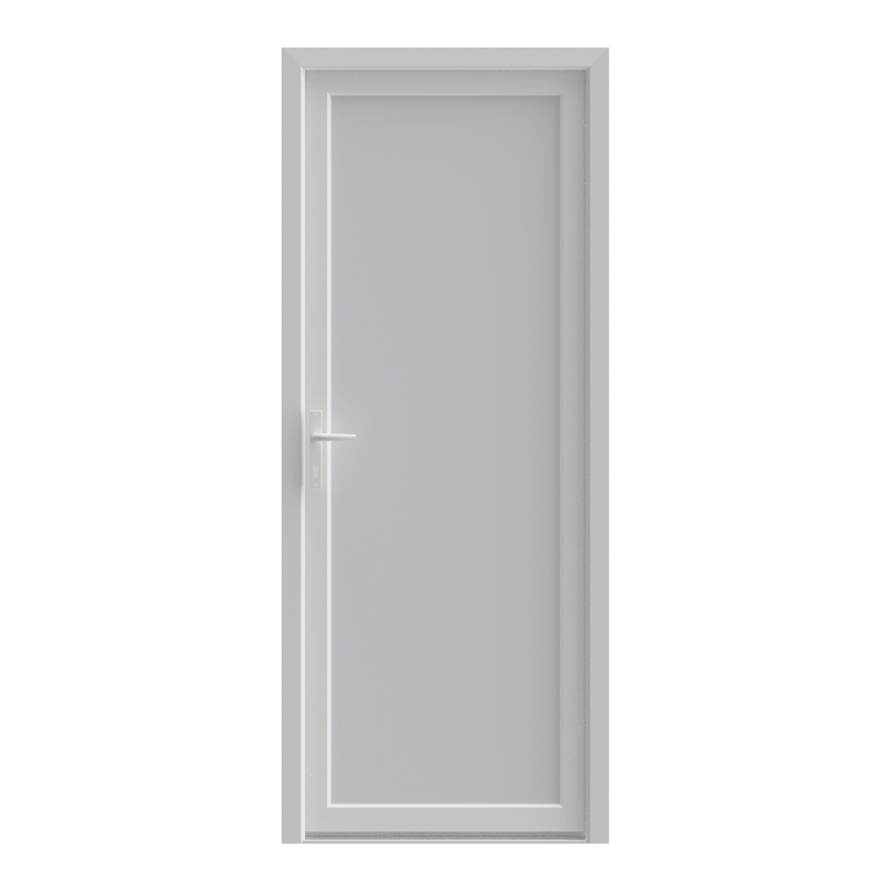 Usa de intrare, fara geam, dreapta, PVC, 90 x 205 cm, alb