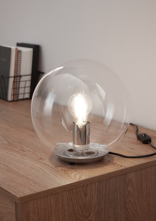 Veioza GOODHOME Barool, E27, IP20, transparent