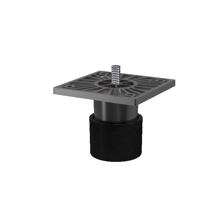 Picioare reglabile, joase, dresing, gri, plastic  GoodHome Atomia