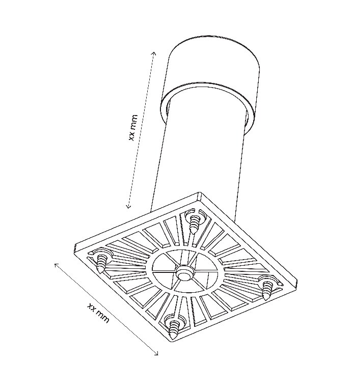 Picioare Reglabl Inalte Dresing, 12 cm  GoodHome Atomia