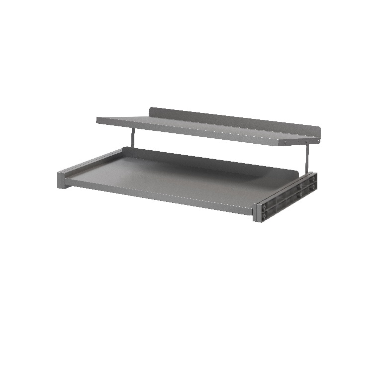 Cos pantofi culisant GoodHome Atomia, otel, gri, D58 x D45 x L750 mm