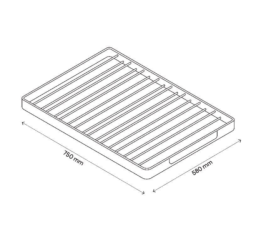 Raft Pantaloni D58Mm  L750Mm  GoodHome Atomia