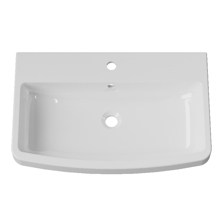 Lavoar GOODHOME, rasina, alb, 45.9x13.2x70.3 cm