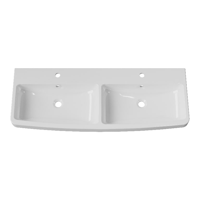 Lavoar GOODHOME, rasina, alb, 120.5x13.2x46.9 cm