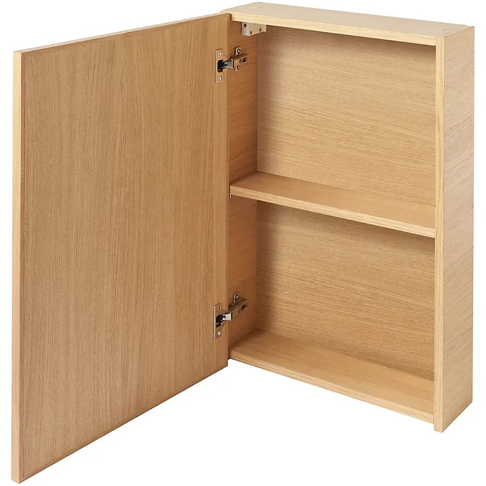 Dulap suspendat cu oglinda GoodHome Avela, 50 x 15 x 70 cm, PAL, maro