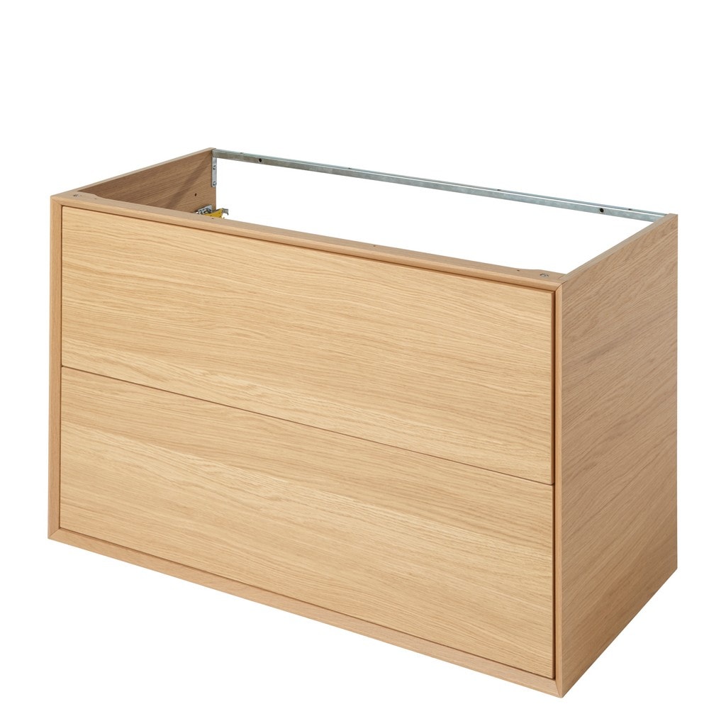 Baza pentru lavoar, suspendata, Efect Stejar, 100 x 60 cm  GoodHome Avela