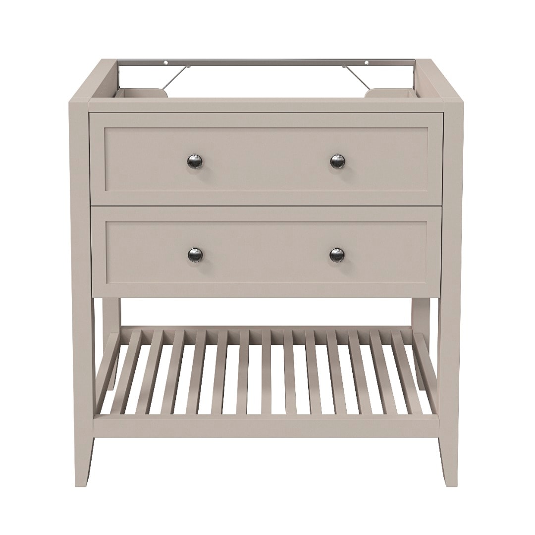 Baza lavoar baie GoodHome Perma, 2 sertare, 80 cm, gri