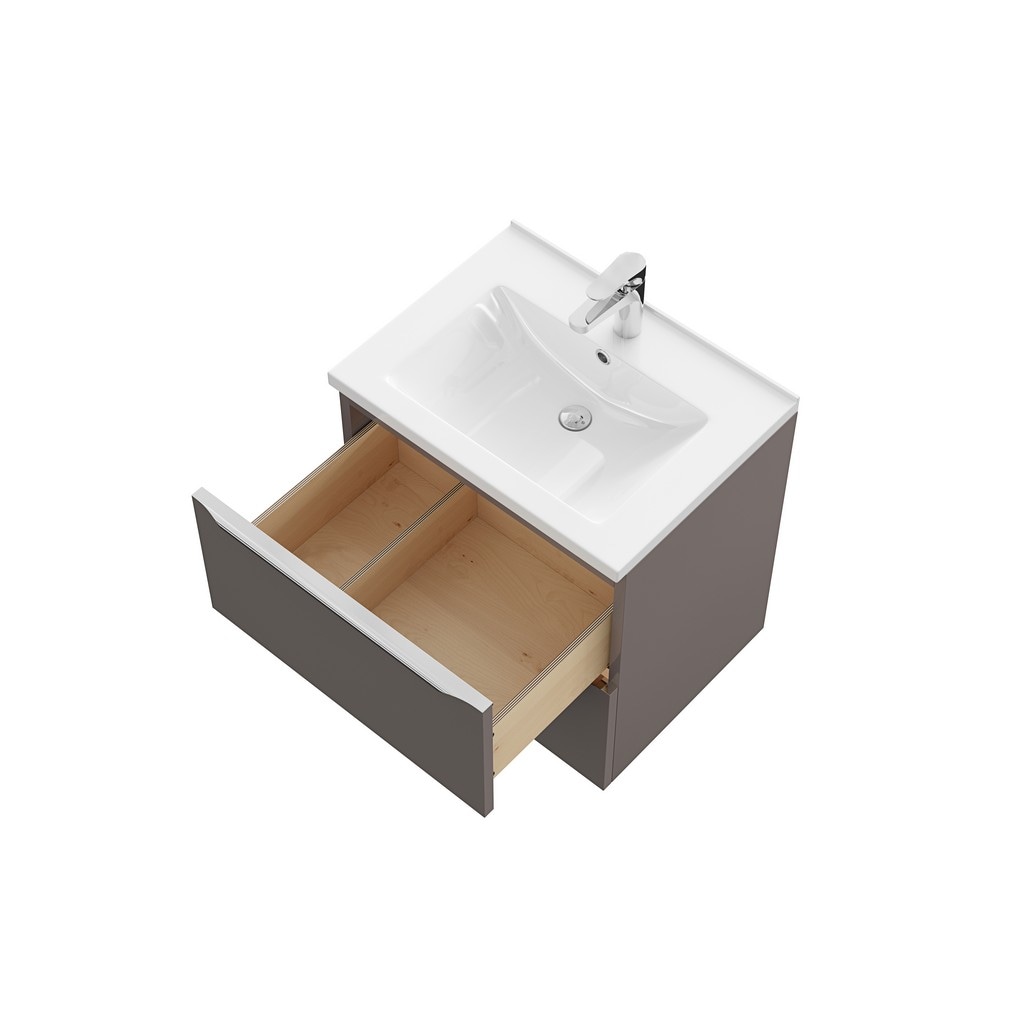 Baza pentru lavoar, suspendata, Antracit, 60 x 60 cm  GoodHome Imandra