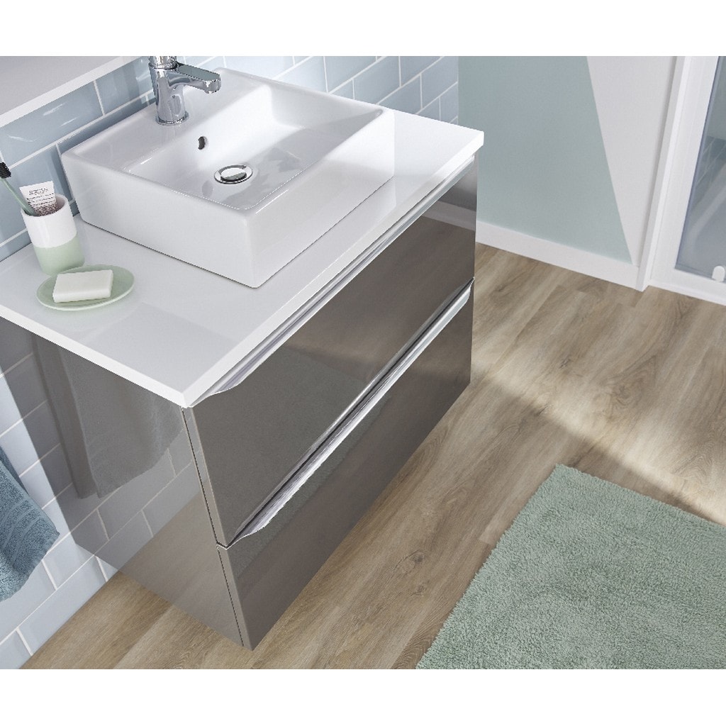 Baza pentru lavoar, suspendata, Antracit, 80 x 60 cm  GoodHome Imandra