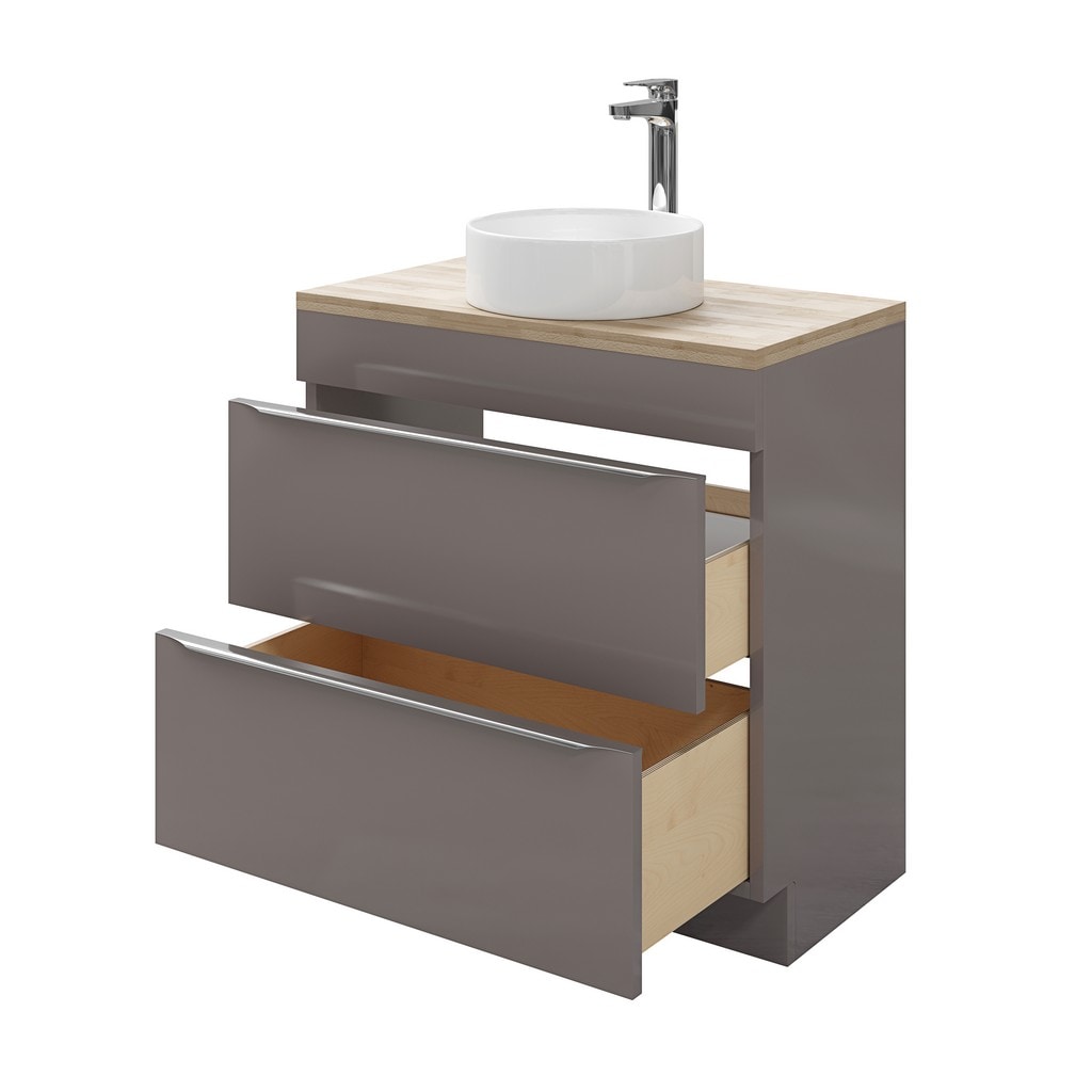 Baza pentru lavoar, cu picioare, Antracit, 80 x 82 cm  GoodHome Imandra