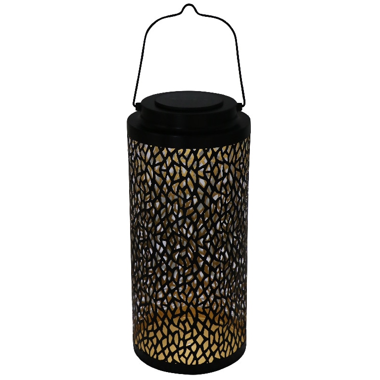 Lampa solara LED, metal, negru, 1 bucata
