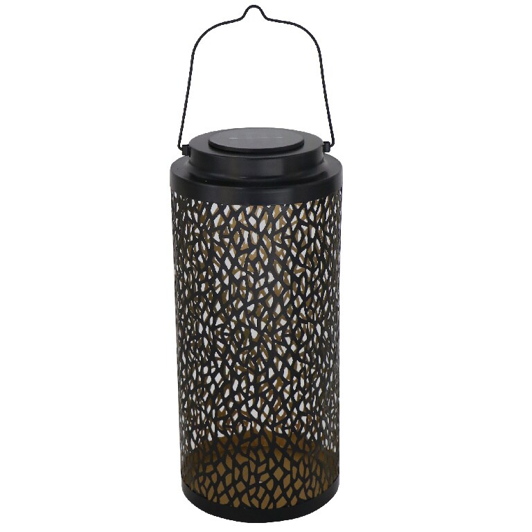 Lampa solara LED, metal, negru, 1 bucata