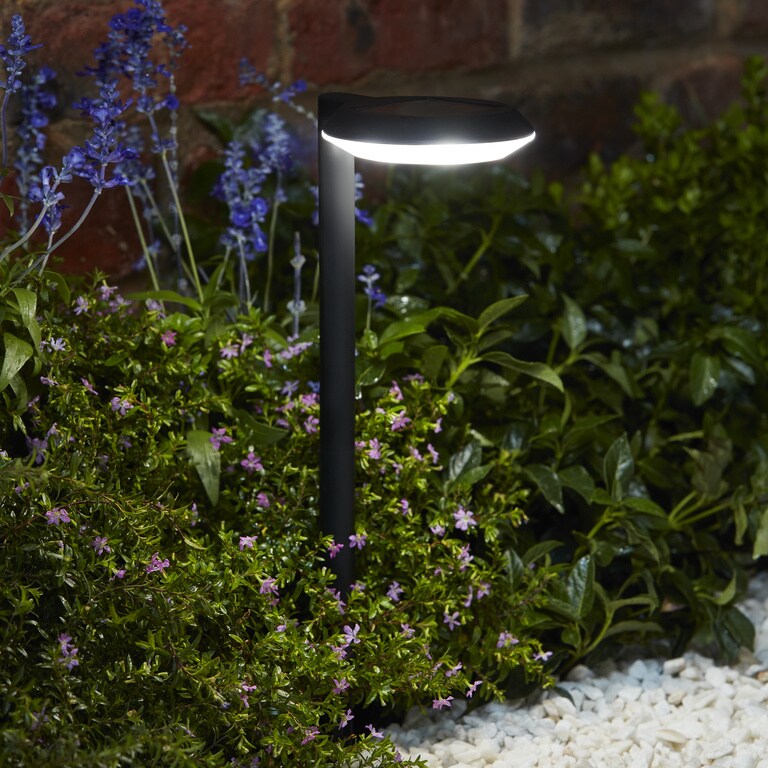 Lampa solara LED, plastic, negru, 1 bucata, 1.2 W  Blooma 