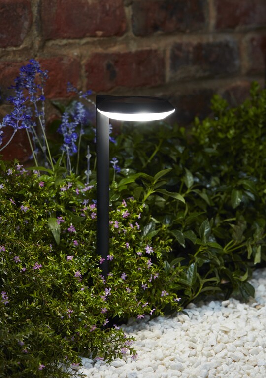 Lampa solara LED, plastic, negru, 1 bucata, 1.2 W  Blooma 