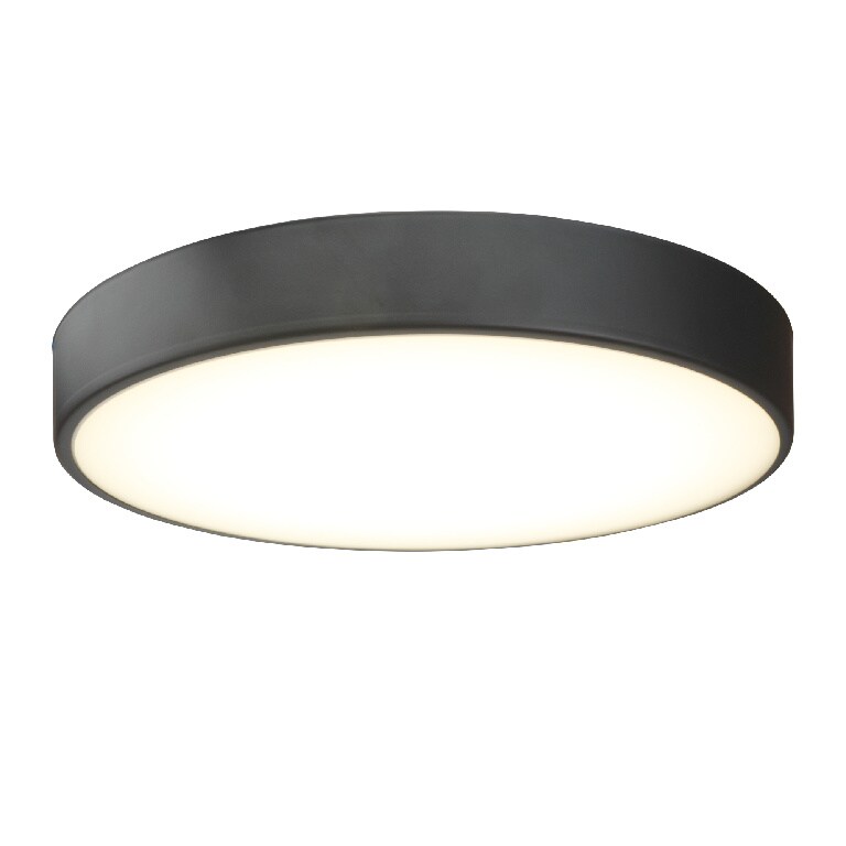 Plafoniera LED, 1 x 40 W, negru, metal si plastic  GoodHome Wapta