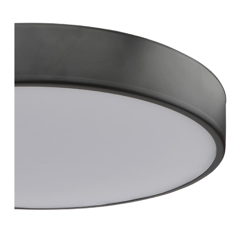 Plafoniera LED, 1 x 40 W, negru, metal si plastic  GoodHome Wapta