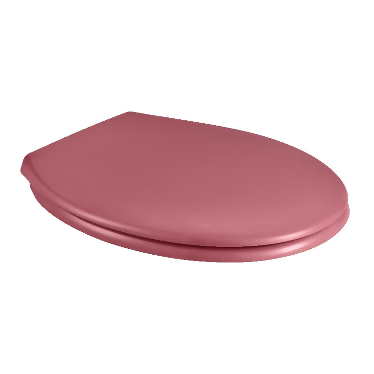 Capac wc, rotund, rosu, inchidere lenta  GoodHome Genoa
