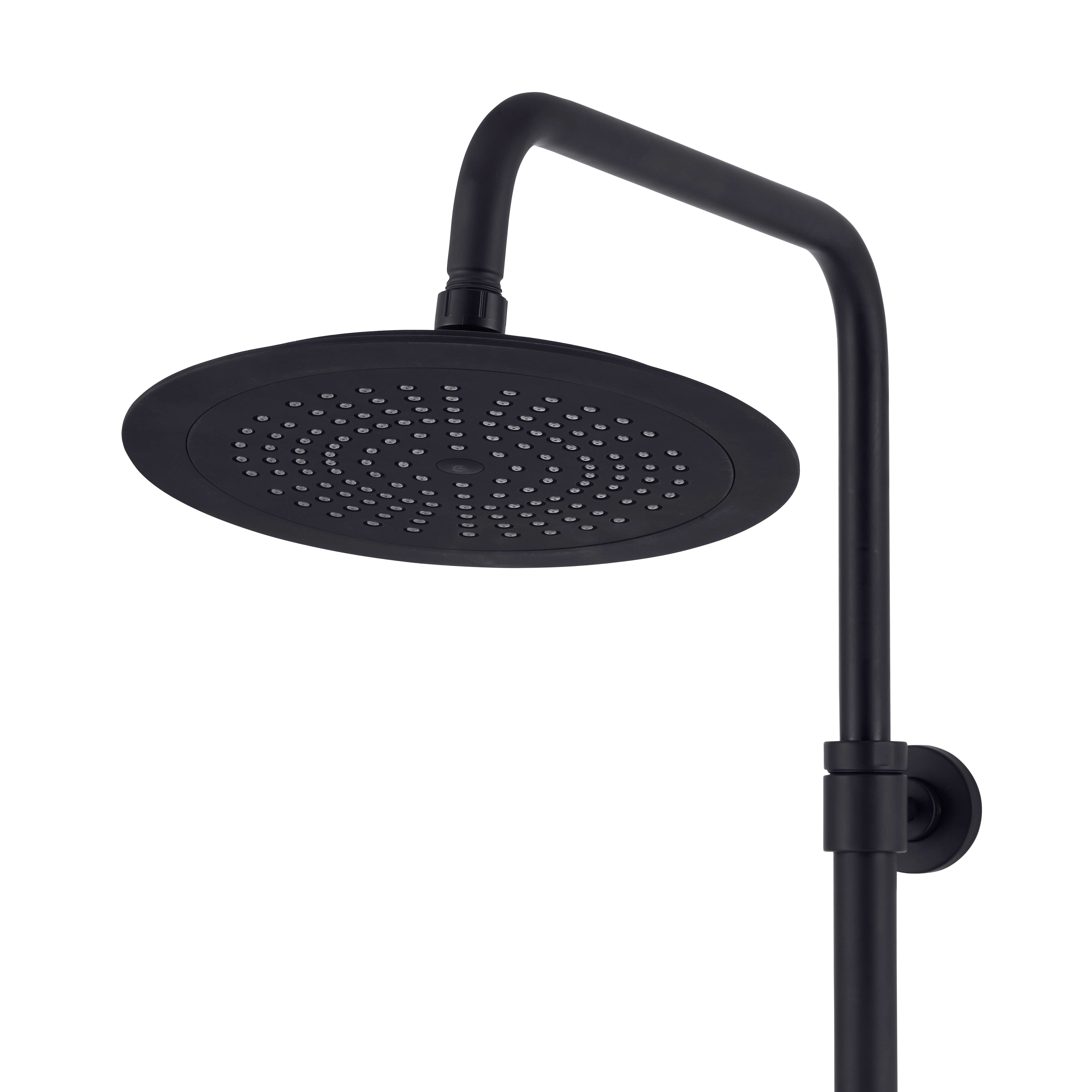 Set dus ajustabil Mecha Rydal, bara reglabila, para 10 cm, furtun 150 cm, ABS, negru