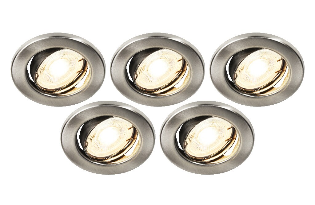 Set 5 Spoturi Crom Led 8.5Cm