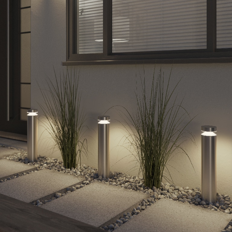 Stalp exterior LED Blooma Devlin, 10W, 550lm, 4000K, IP44