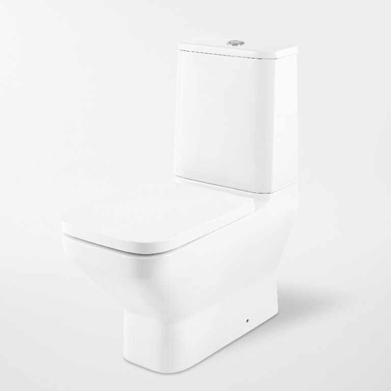Set vas WC GOODHOME Teesta, ceramica, 36 x 65.5 x 83.5 cm, rezervor 3/6 l, capac SoftClose, alb