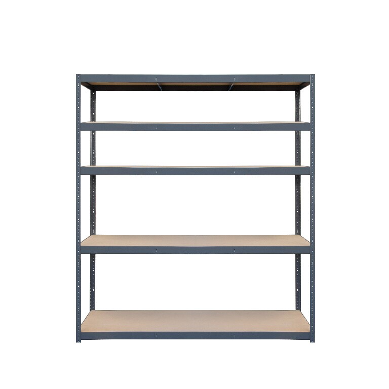 Raft metalic, gri, 5 polite, 179 x 120 x 40 cm