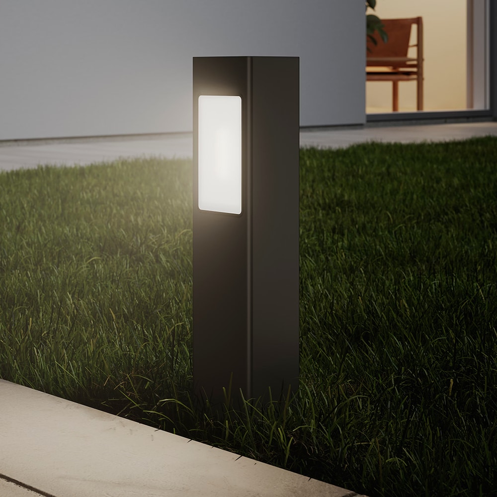 Stalp cu iluminare LED GoodHome Davern, 10W, 1000lm, IP65, negru