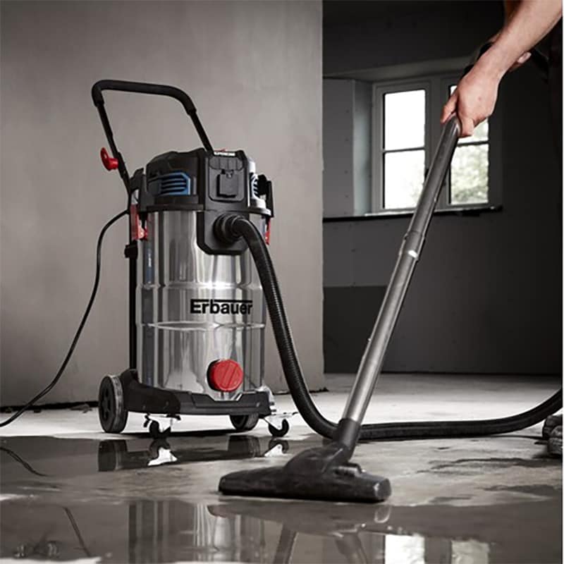 Aspirator 2 in 1 Erbauer, umed si uscat, 40 l, 1400 W