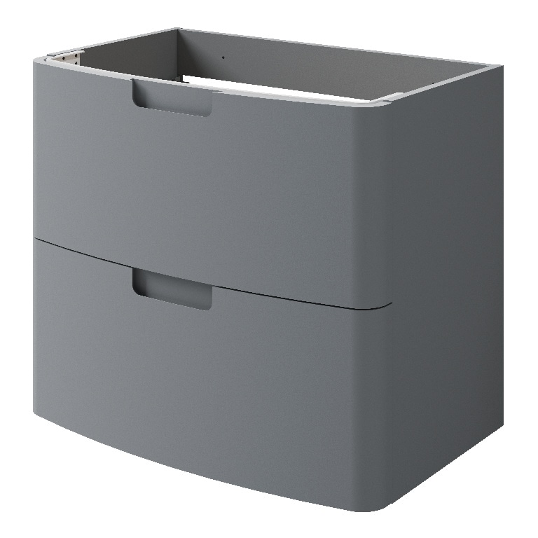 Masca pentru lavoar GOODHOME Himalia, 70 x 60 x 45 cm, PAL si MDF, gri mat