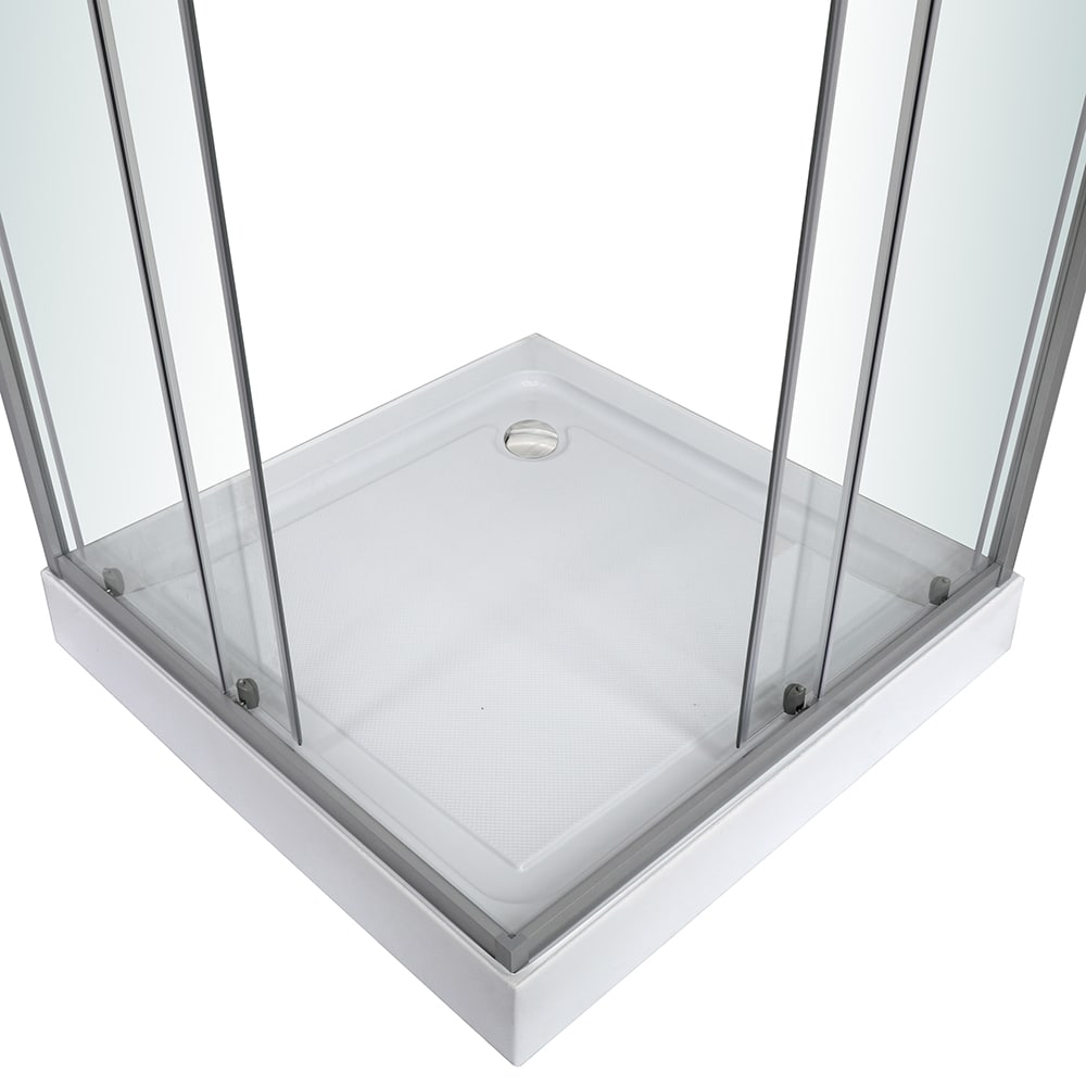 Cabina dus standard Arkell, patrata, 90 x 90 x 192 cm, sticla securizata 4mm, profil crom