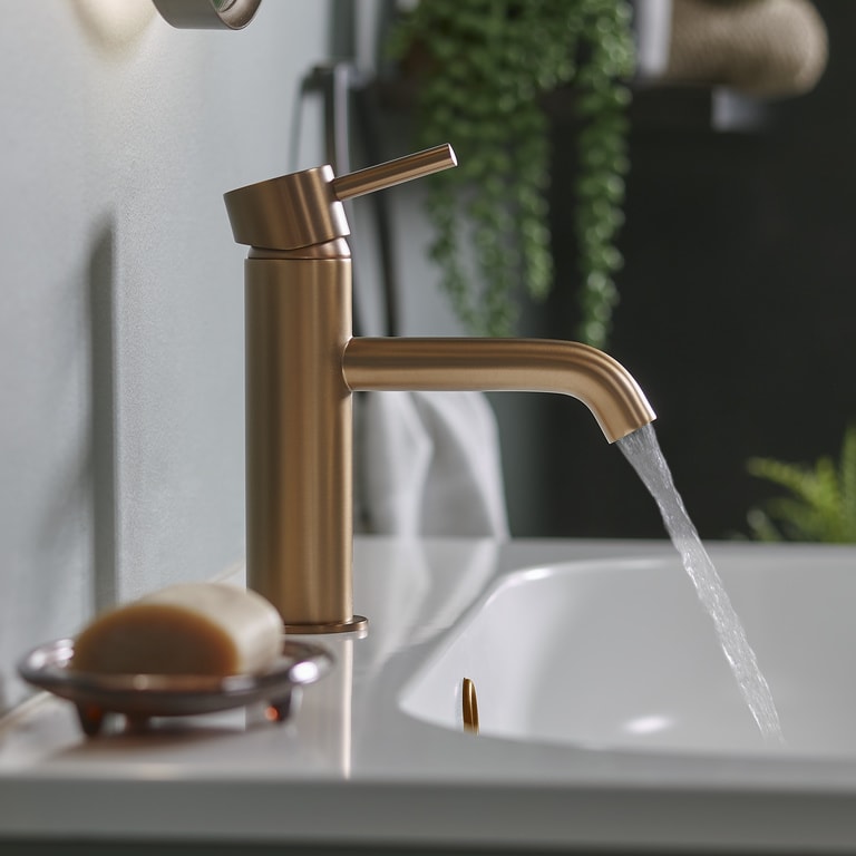 Baterie lavoar GOODHOME Owens, alama, auriu