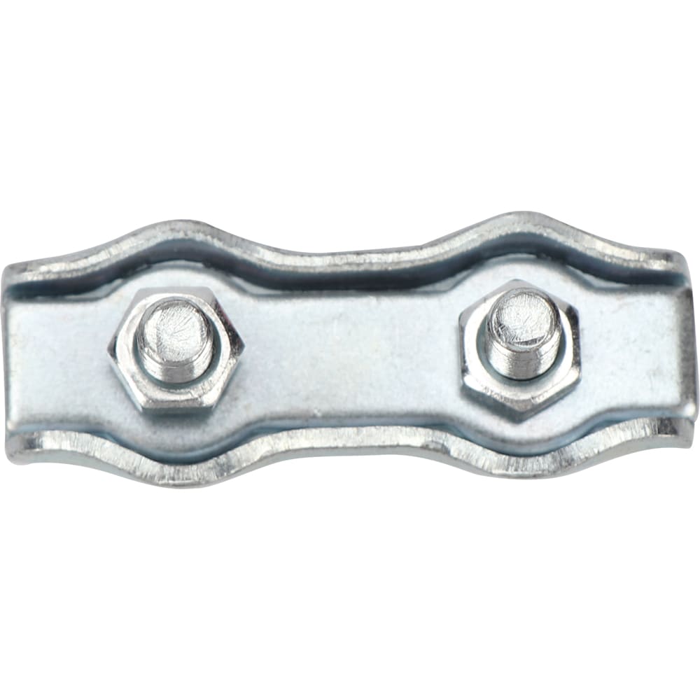 Clema dubla cabluri DIALL, 4mm, otel, 2 bucati