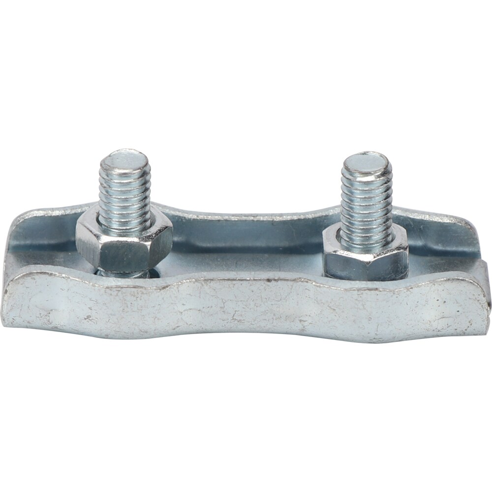 Clema dubla cabluri DIALL, 4mm, otel, 2 bucati