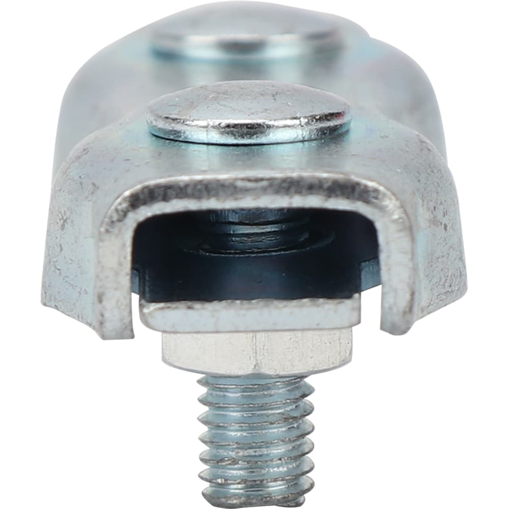 Clema dubla cabluri DIALL, 4mm, otel, 2 bucati