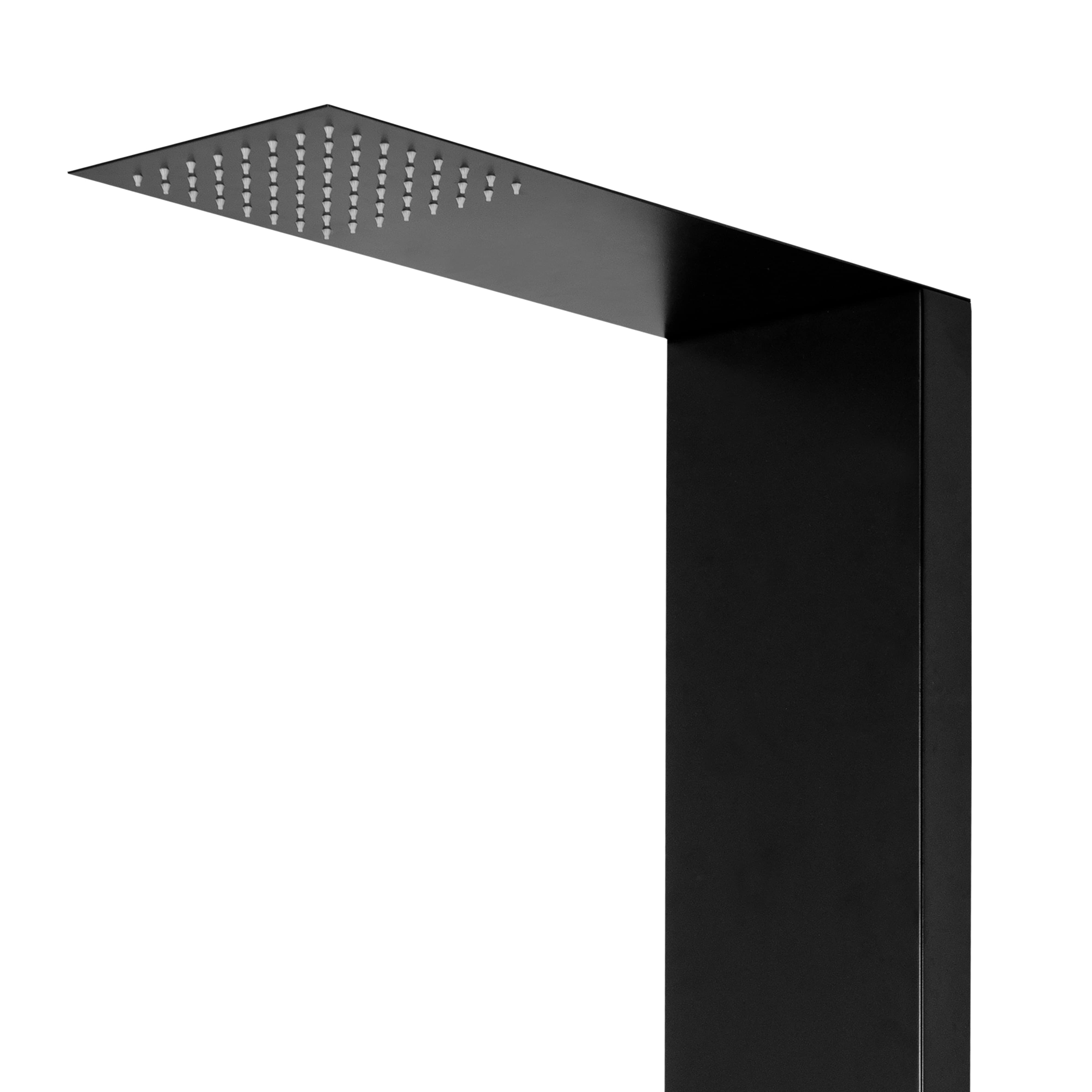 Panel de dus GOODHOME Abala, termostat, hidromasaj, 140 cm, negru