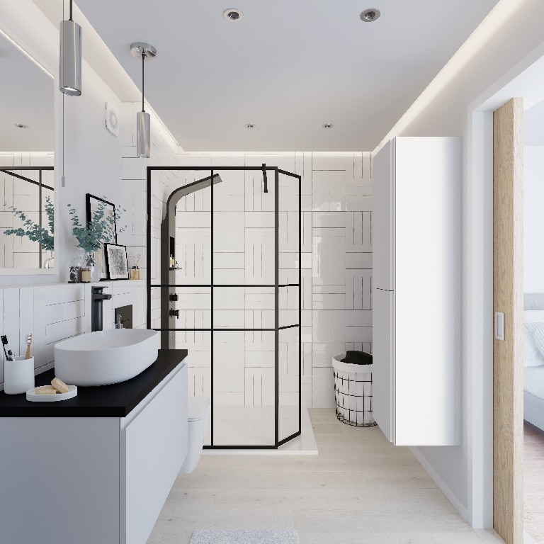 Baza pentru lavoar, suspendata, Alb, 80 x 48 cm GoodHome LEVANNA