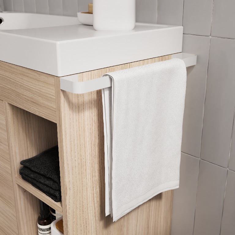 Baza pentru lavoar, suspendata, Natur, 85 x 82 cm  GoodHome MAZA