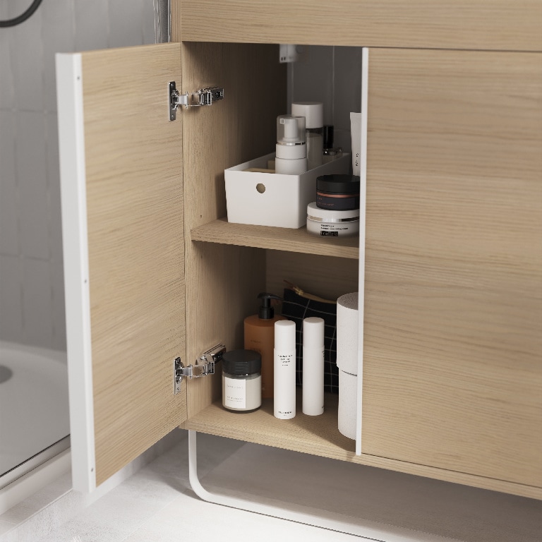 Baza pentru lavoar, suspendata, Natur, 85 x 82 cm  GoodHome MAZA