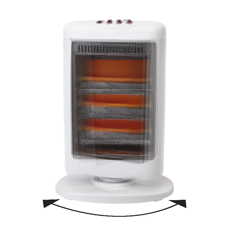 Incalzitor cuart cu oscilatie NS12-13C1, 3 trepte putere, 1200W, alb