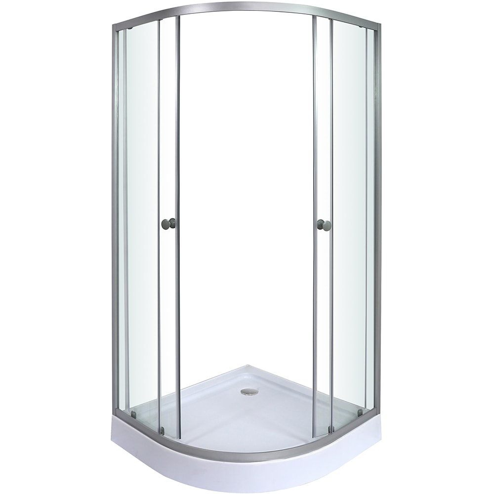 Cabina dus standard Arkell, semirotunda, 80 x 80 x 192 cm, sticla securizata 4mm, profil crom