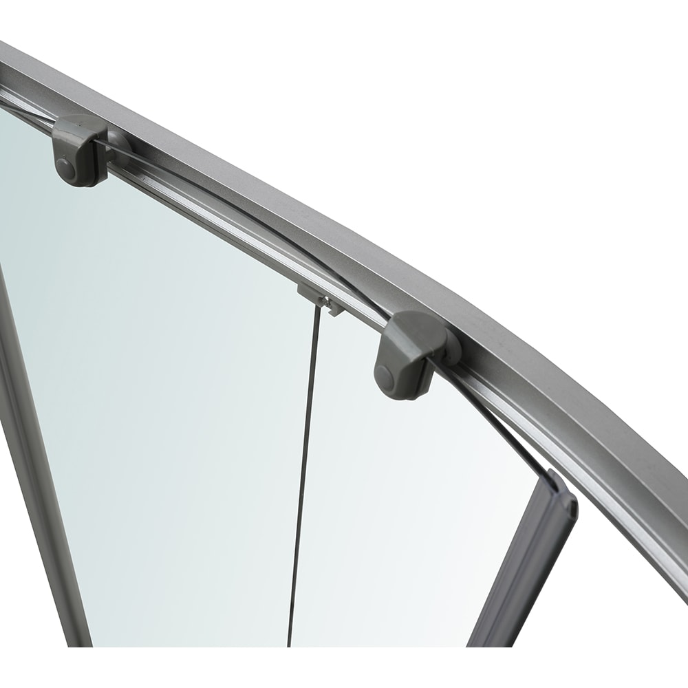 Cabina dus standard Arkell, semirotunda, 80 x 80 x 192 cm, sticla securizata 4mm, profil crom