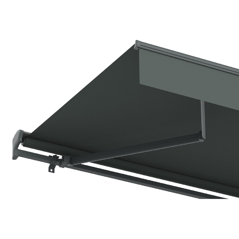 Copertina retractabila KLIKSTROM, aluminiu, 395 x 300 cm, gri antracit