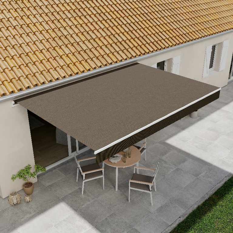 Copertina retractabila BLOOMA, aluminiu, 400 x 300 cm, gri antracit