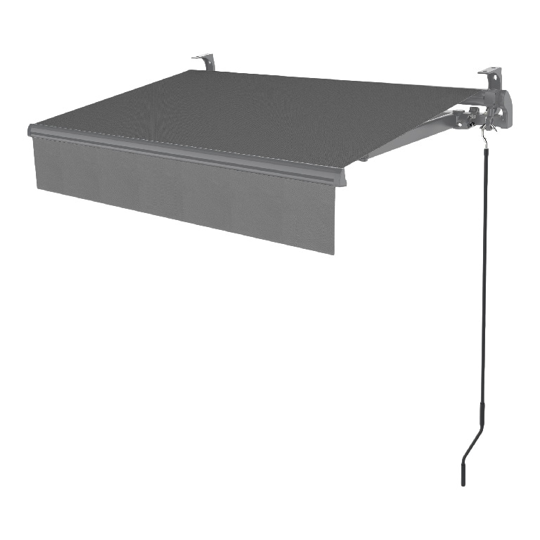 Copertina retractabila KLIKSTROM, aluminiu, 292 x 250 cm, gri antracit