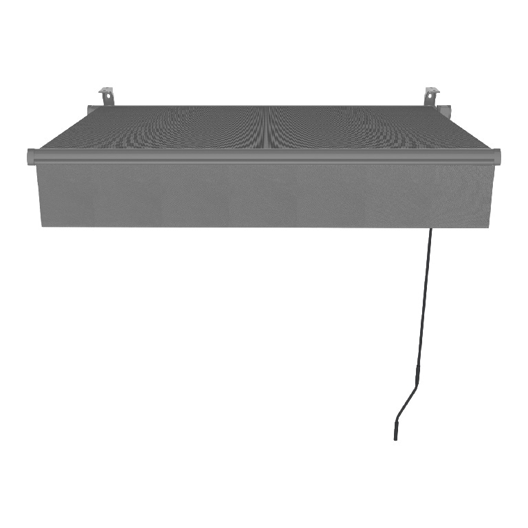 Copertina retractabila KLIKSTROM, aluminiu, 292 x 250 cm, gri antracit